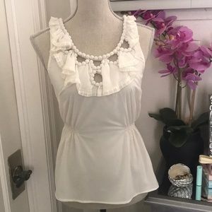 Rampage cream casual top